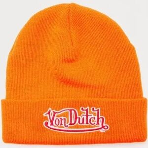Von Dutch Vibrant Orange Knit Hat ADULT One Size NWT unisex
